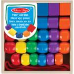 Melissa & Doug дървени нанизващи мъниста (6073163)
