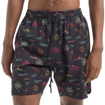 HYDROPONIC Бански гащета Hydroponic 17´ topanga swimming shorts - Black (Charcoal)