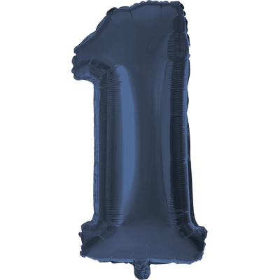 Balónik fóliový TORO číslica 1 30cm modrý