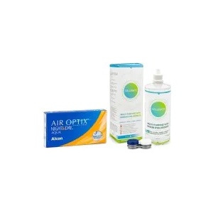 Alcon Air Optix Night & Day Aqua (6 лещи) + Solunate Ⓢ Multi-Purpose 400 ml с кутия