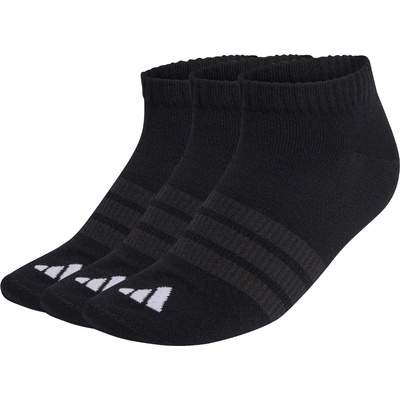 adidas Мъжки спортни чорапи adidas Thin&Light Essentials Low Cut Socks 3 Pack Sports socks - Black / Black / White - размер XS (207-2202-0111)