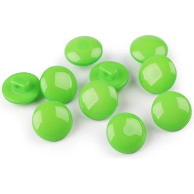 Pro Háčkování Knoflík kulatý zelený 12,5 mm 10 ks