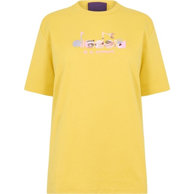 Diadora Тениска Diadora Women's Eye Short Sleeve T-Shirt - Yellow