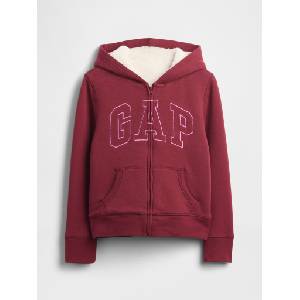 GAP Детски затоплен суитшърт Logo Fleece GAP GAP | Cherven | Момичешки | XS