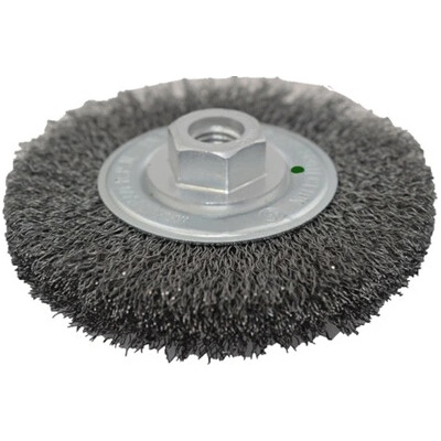 Kotúčová kefa ø 115 x 13 mm vlnitý nerezový drôt 0,30 mm M14 MOST
