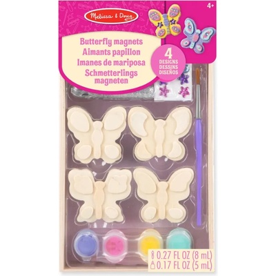 Melissa & Doug - Декорирай дървени магнитни пеперуди