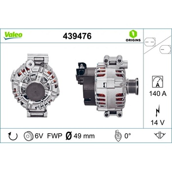 Alternátor VALEO 439476