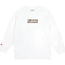 Speedqb Desert camo box logo ls tričko speedqb bílá