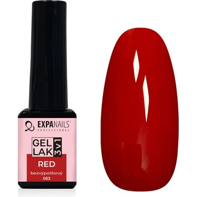 Expa nails expanails uv led gel lak 3v1 red 5 ml