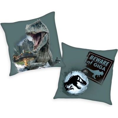 Herding Obojstranný vankúš Jurský svet 01 s výplňou 40x40