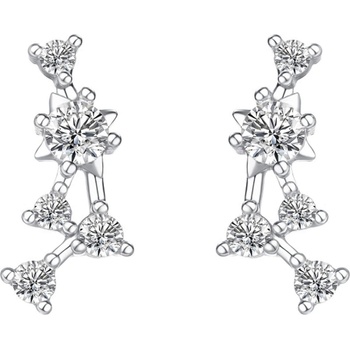 Silenti Jewelry Сребърни обеци "Съзвездие Дева
