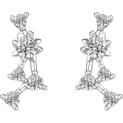 Silenti Jewelry Сребърни обеци "Съзвездие Дева