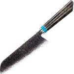 HARAHU Дамаски кухненски нож ZE-37409 - Santoku / Кафяв / Син KP37409