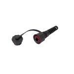 NIKOMAX Щепсел за конектори STP, CAT6e, IP67, черен NMC-RJ88RA50SE3-IS-BK (NMC-RJ88RA50SE3-IS-BK)