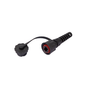 NIKOMAX Щепсел за конектори STP, CAT6e, IP67, черен NMC-RJ88RA50SE3-IS-BK (NMC-RJ88RA50SE3-IS-BK)