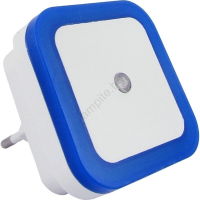 Baterie Centrum Led нощна лампа със сензор за здрач led/0, 5w/230v синя (bc0154)