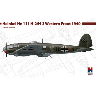 HASEGAWA Hobby 2000 Heinkel He-111 H-2/H-3 Western Front 1940 + Cartograf 1:72