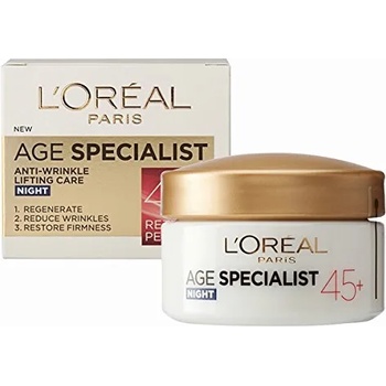 Image 1 of L'Oréal Paris Age Specialist 45+ - Нощен крем за лице с лифтинг ефект