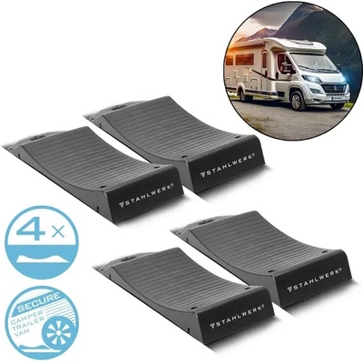 Спирачен клин за гуми STAHLWERK GT-18 ST/ 2.7 т/ 495x60x215mm/ комплект 4 бр (49118)