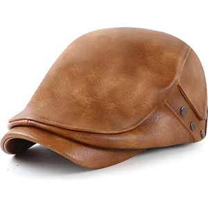 HARAHU Мъжка барета ca-26083 - Кафява kp26083