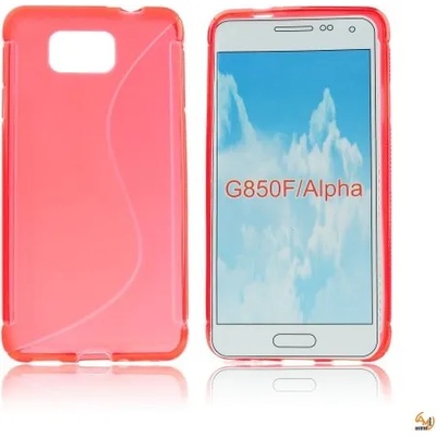 Samsung Силиконов калъф Samsung Galaxy G850 Alpha червен