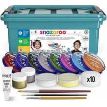 Snazaroo sada na maľovanie na tvár v boxe Painter's kit II. 28 dielov