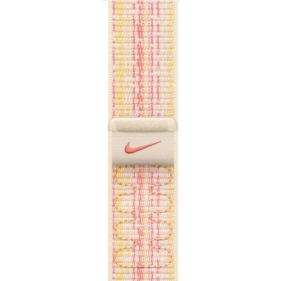 Apple Каишка Apple - Nike Sport Loop, Apple Watch, 41 mm, Starlight/Pink (mujw3zm/a)