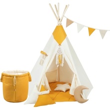 ELIS DESIGN Set teepee stan Slnečná žiara päťuholník luxury