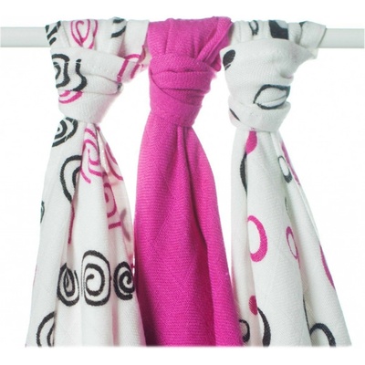 Kikko bambusové BMB B&S magenta mix 70 x 70 3 ks