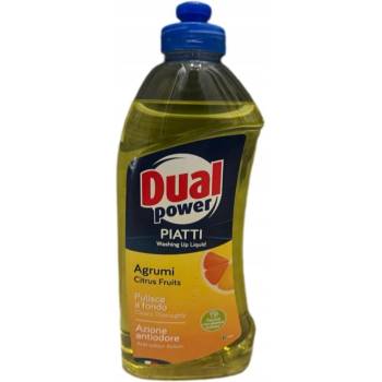 Dual Power Tekutý prostriedok na umývanie riadu Citrusové ovocie 1 l