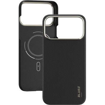Blueo Magsafe Калъф за iPhone 17 Pro Max, Blueo Slim Aramid Fiber Case, Черен (6934663706129)