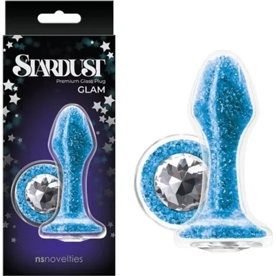 Стъклен разширител, звезден прах, 9, 5см. - Stardust Glam Blue (NSTOYS0840)