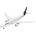 Revell Сглобяем модел Revell - Самолет Airbus A330-300, Lufthansa New Livery, 108 части (R03816)