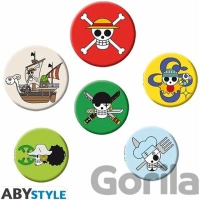 ONE PIECE - Balíček odznakov "Lebky 1", 5 druhov, ABYACC513