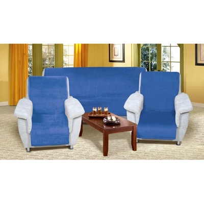 Bellatex přehoz na křeslo Korall micro 2 modrá 150 x 200 cm, 2 ks 65 x 150 cm – Zbozi.Blesk.cz