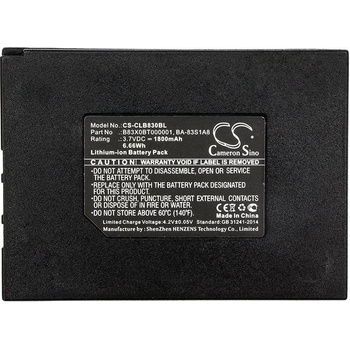 Cameron sino Батерия за баркод скенер Honeywell / Datalogic/ Metrologic SP5600 CipherLAB 8300 LiIon 3.7V 1800mAh Cameron Sino (CS-CLB830BL)