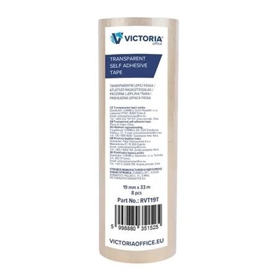 VICTORIA ВИКТОРИЯ Самозалепваща лента, 19 мм x 33 м, прозрачна RVT19T (RVT19T)
