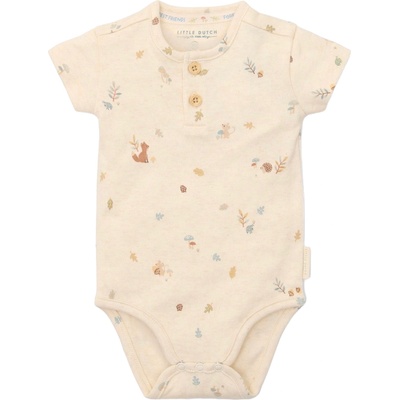 Little Dutch Бебешко боди с къс ръкав Little Dutch Forest Friends - 68 cm, 4-6 м (CL25220017)
