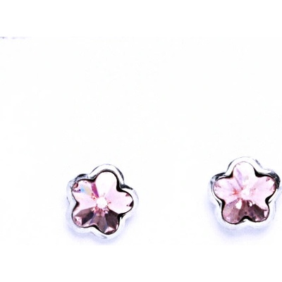 Čištín na šroubek s krystaly Swarovski Light Rose NŠ 1297