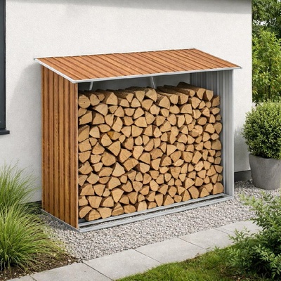BestBerg BBSH-F001W / 1,35 m²/ 163 x 83 x 154 cm / dekor dřeva/hnědá