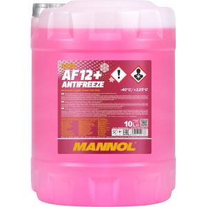 MANNOL Червен антифриз Mannol Antifreeze AF12+ (-40°C) Longlife 10л (MN 4012-10)