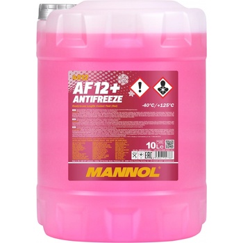 MANNOL Червен антифриз Mannol Antifreeze AF12+ (-40°C) Longlife 10л (MN 4012-10)