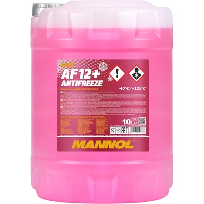 MANNOL Червен антифриз Mannol Antifreeze AF12+ (-40°C) Longlife 10л (MN 4012-10)