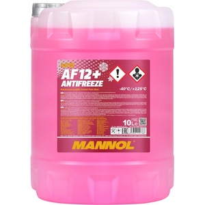 MANNOL Червен антифриз Mannol Antifreeze AF12+ (-40°C) Longlife 10л (MN 4012-10)