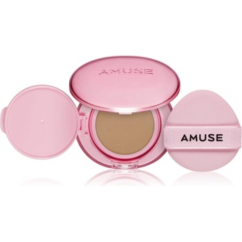AMUSE Dew Power Vegan Cushion дълготраен грим в гъбичка за освежаване и изглаждане на кожата цвят 04 Tan 15 гр