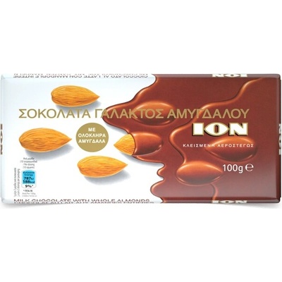 Ion Amygdalou mliečna čokoláda s celými mandľami 100 g