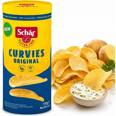 Schär Curvies Original křupavé chipsy bez lepku 170 g – Hledejceny.cz