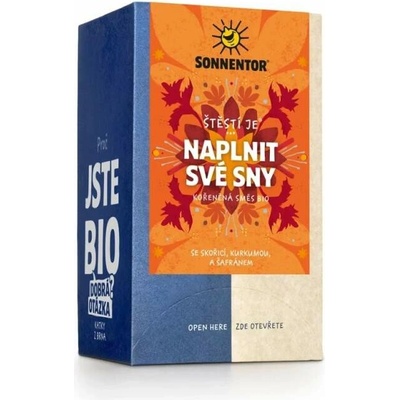 Sonnentor štěstí je naplnit své sny bio 30,6 g balení 6 ks