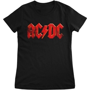 AC/DC Distressed Logo Black L Дамски Риза (PS-5-ACDC013-H86-3-BK-L)