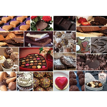 Image 1 of Grafika - Puzzle Collage - In love with Chocolate - 2 000 piese